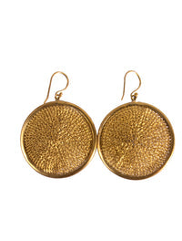 Sumba Gold Medallion Earrings