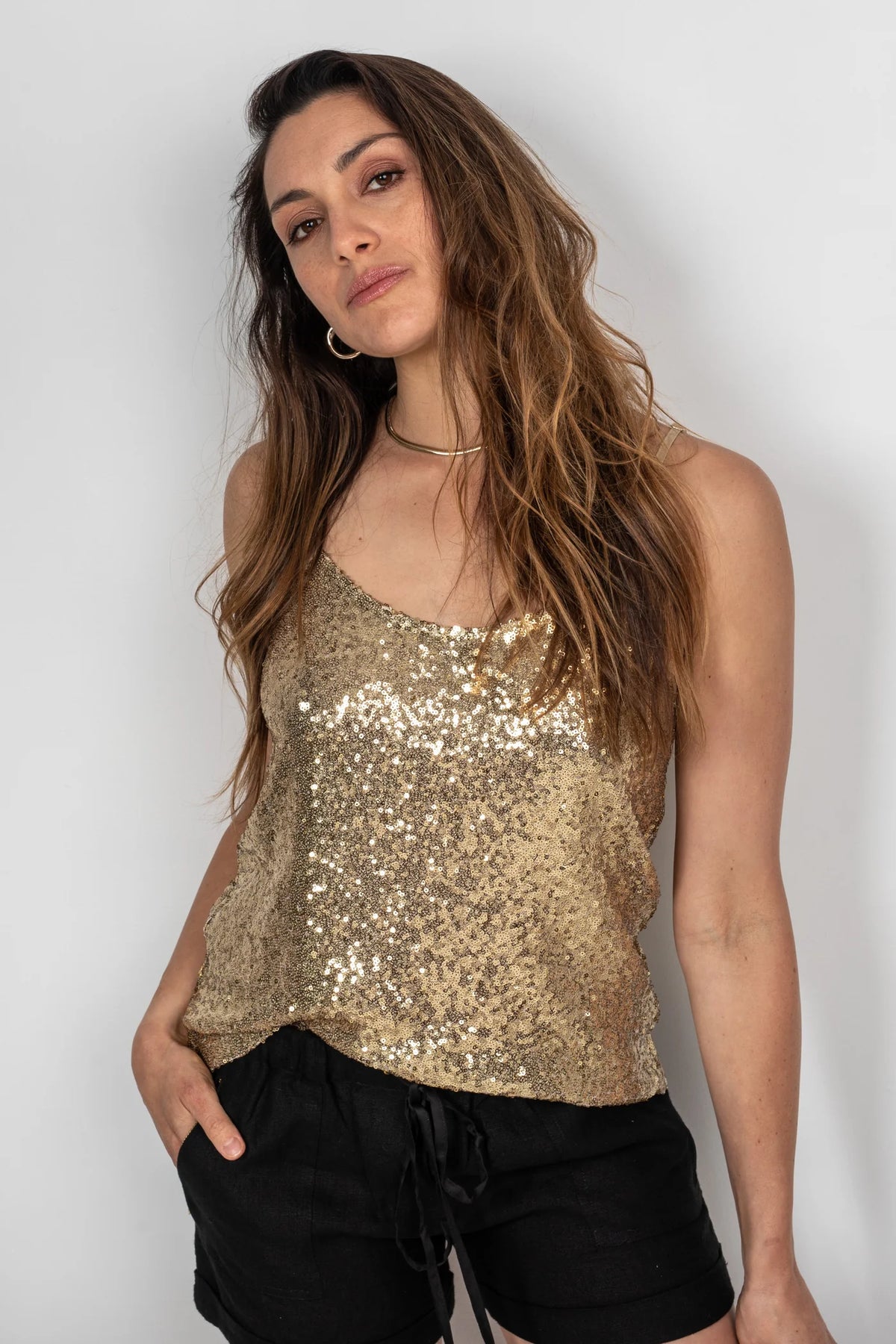 Joey the Label Sequin Twinkle Cami