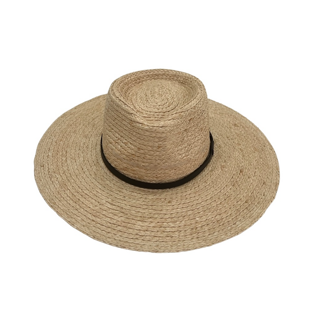 Xenia Raffia Wide Brim Fedora