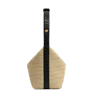 Bodicia - Straw Crochet & Black Vegan Bag