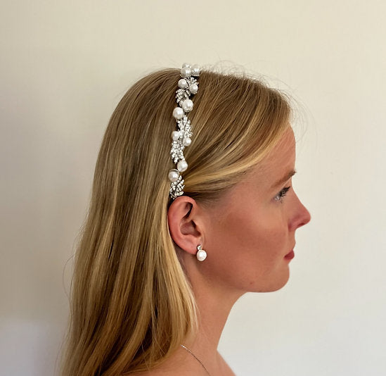 Crystal & Pearl Vine Crown