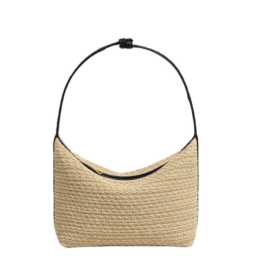 Bodicia - Straw Crochet & Black Vegan Bag