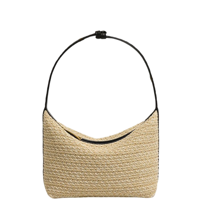 Bodicia - Straw Crochet & Black Vegan Bag