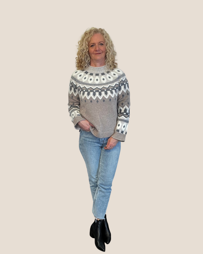 Perisher Merino & Angora Fair isle Luxury Timeless Knit