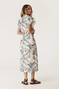 Cable - Paloma Frill Dress - Leaf Print