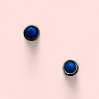 Mini Opal Studs - Silver