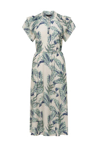 Cable - Paloma Frill Dress - Leaf Print