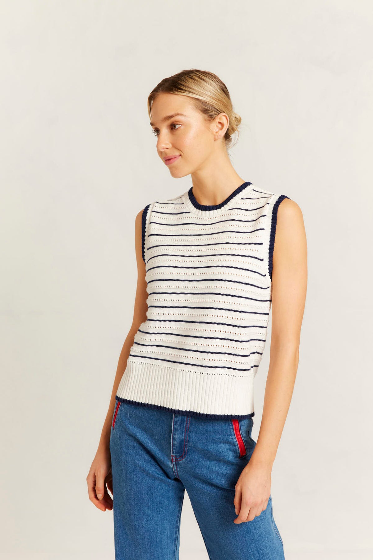 Alessandra - Alyssa Cotton Knit Vest