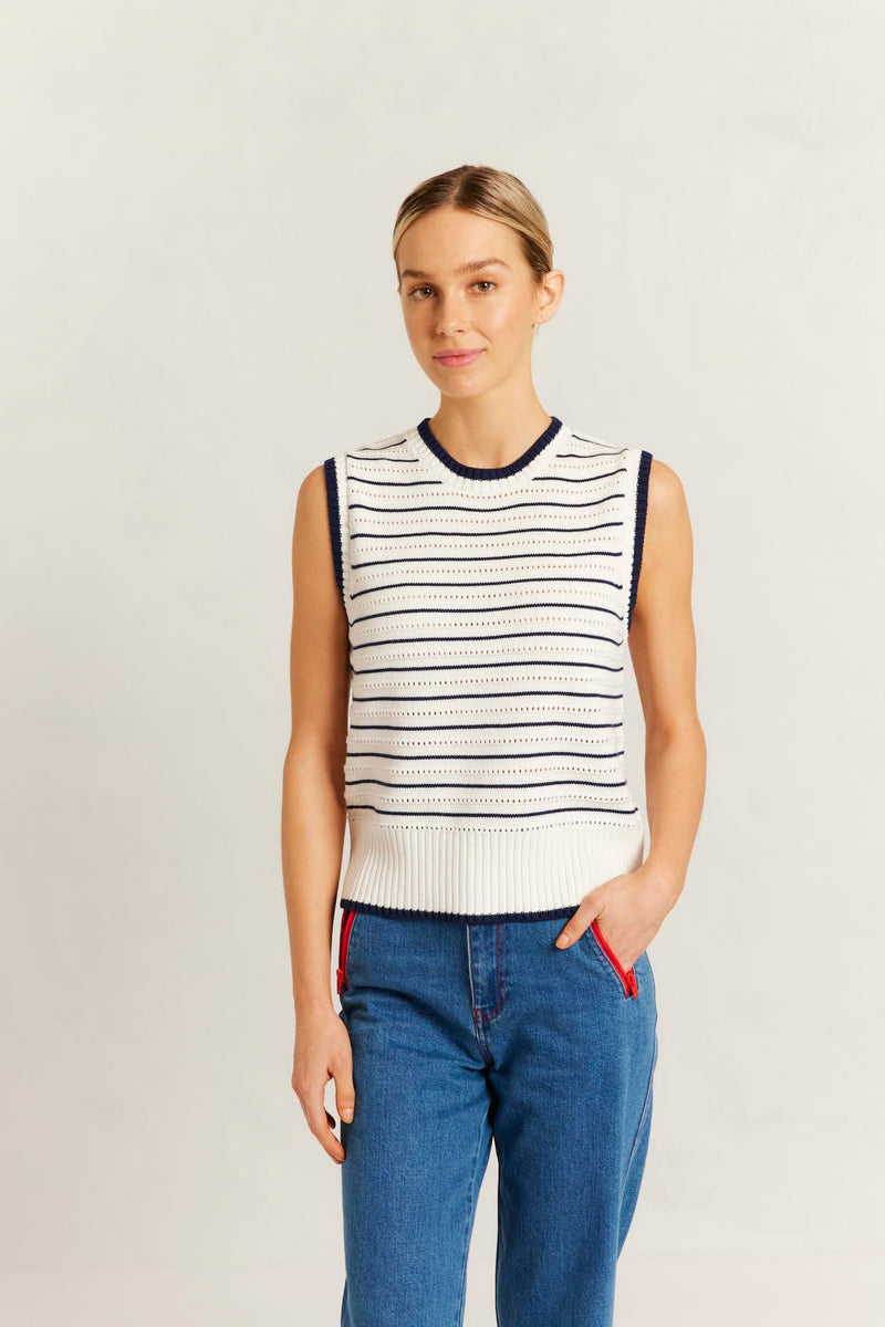 Alessandra - Alyssa Cotton Knit Vest