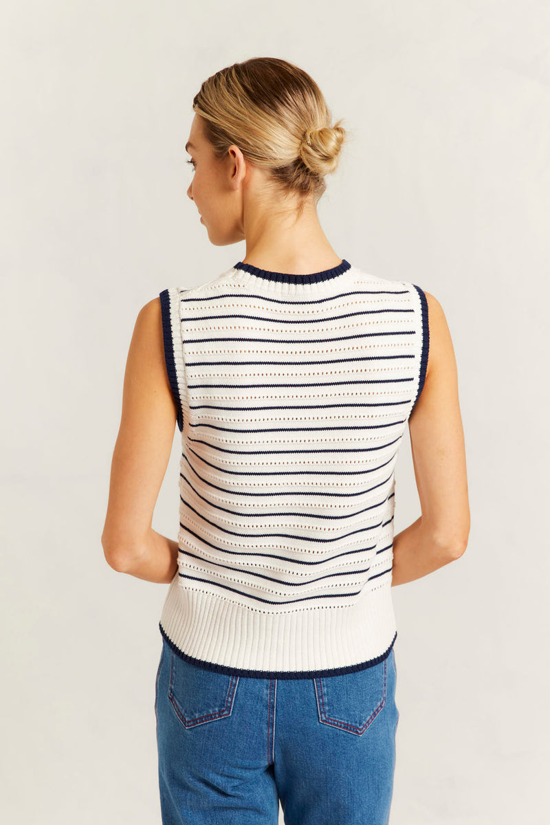 Alessandra - Alyssa Cotton Knit Vest