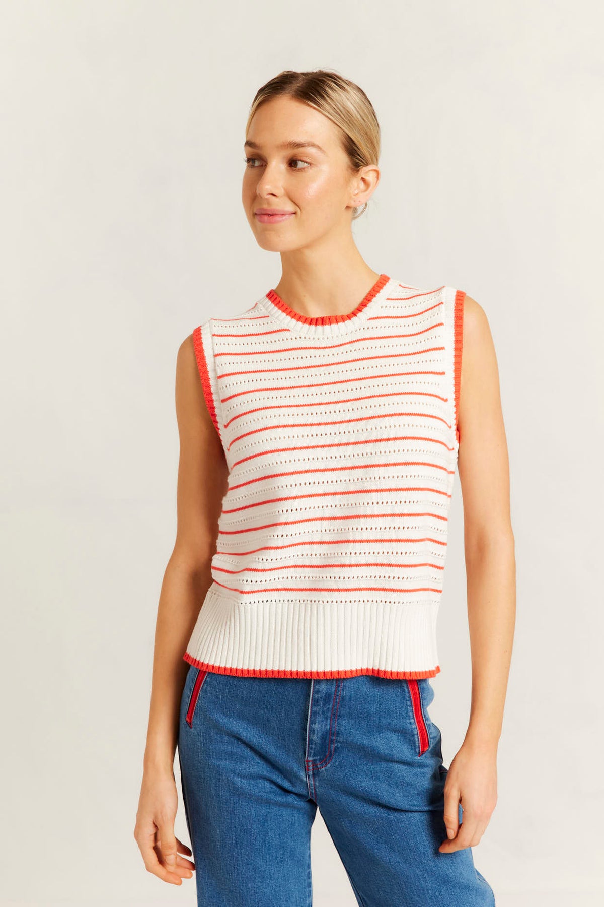 Alessandra - Alyssa Cotton Knit Vest