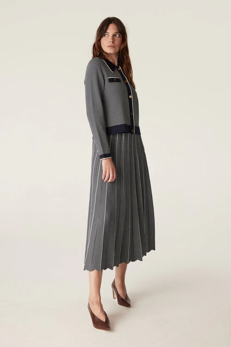 Cable - Astoria Crepe Skirt - Navy