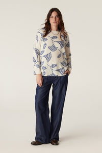 Cable - Hayes Mohair Jumper - Blue Print