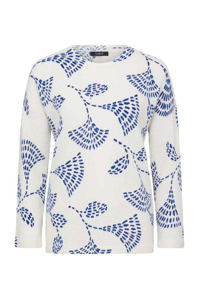 Cable - Hayes Mohair Jumper - Blue Print