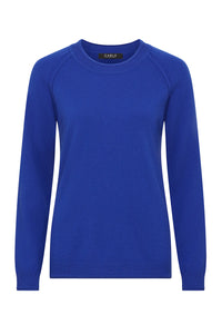 Cable - Cashmere Crew Jumper - Sapphire Blue