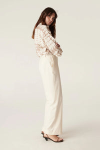 Cable - Tate Wide Leg Pant - Ivory