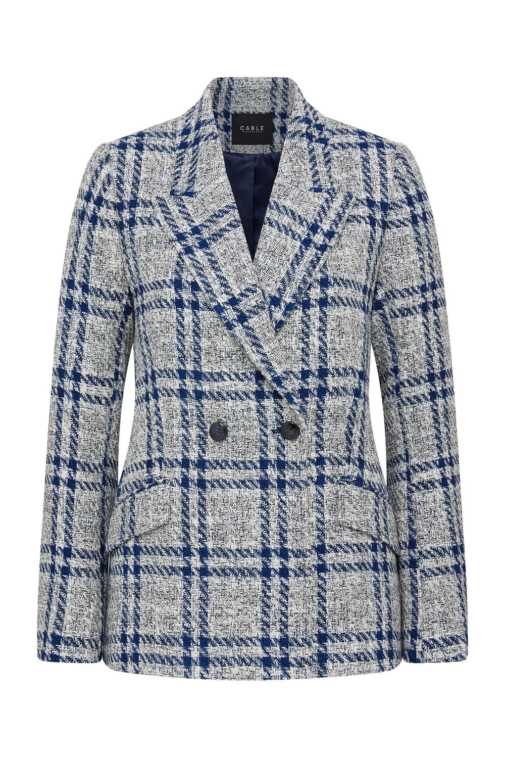 Cable - Alix Jacket - Navy Check