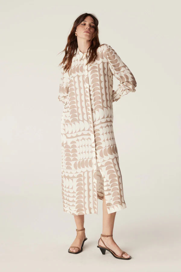 Cable - Dune Dress - Half Moon Print