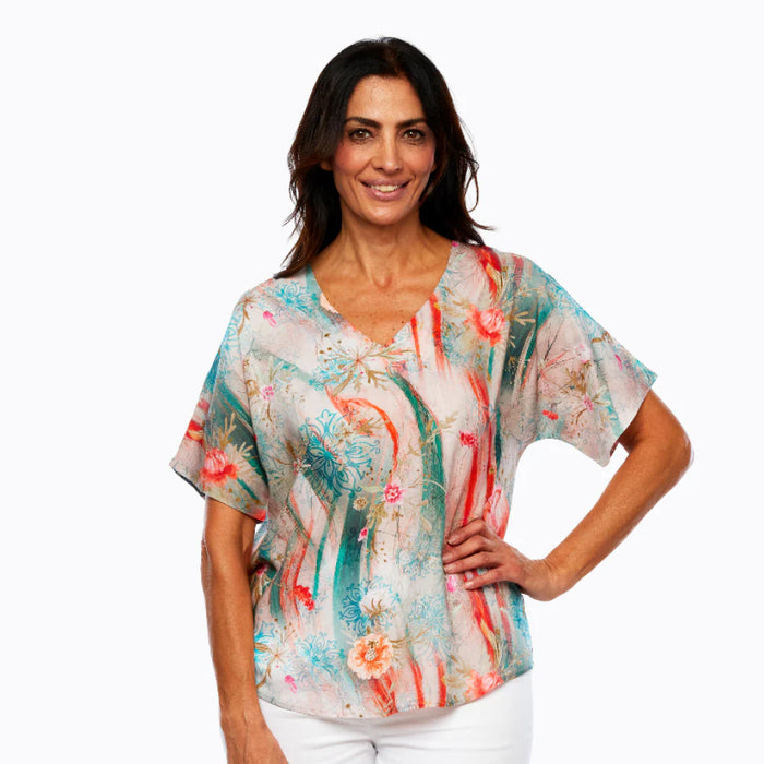 Claire Powell Short Sleeve V-Neck Top