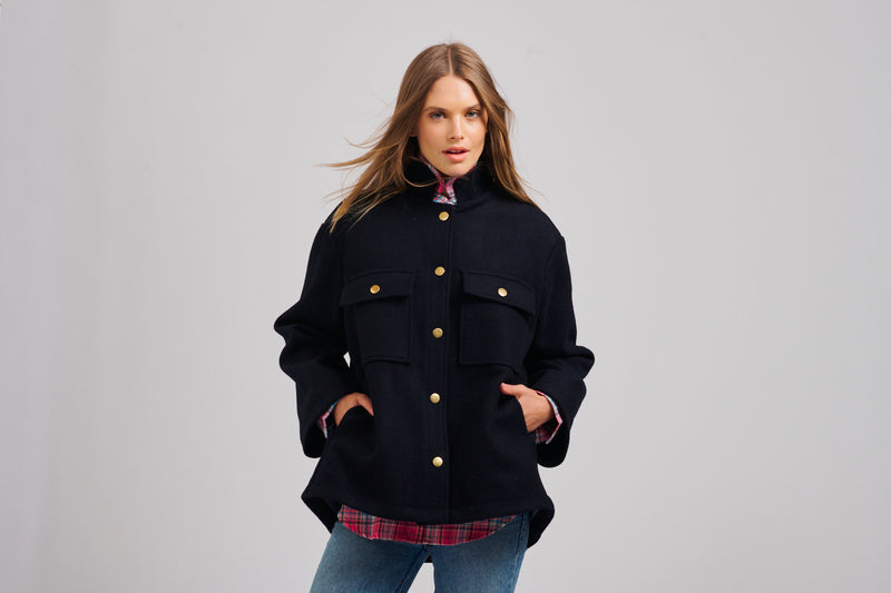 The Allegra Relaxed Wool Blend Jacket