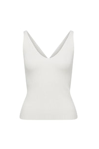 Cable - Pure Cashmere Rib Singlet