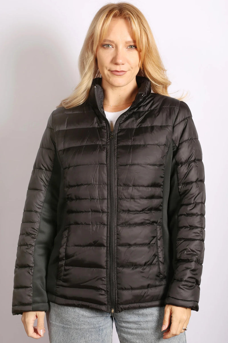 Short Puffer Jacket - Black