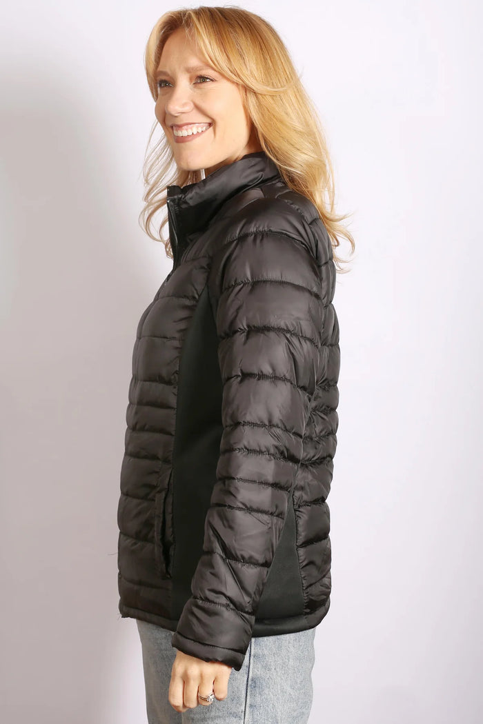 Short Puffer Jacket - Black