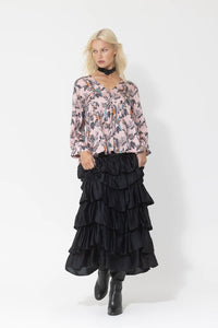 Silk Imposter Skirt - Black ‘Joey the Label’