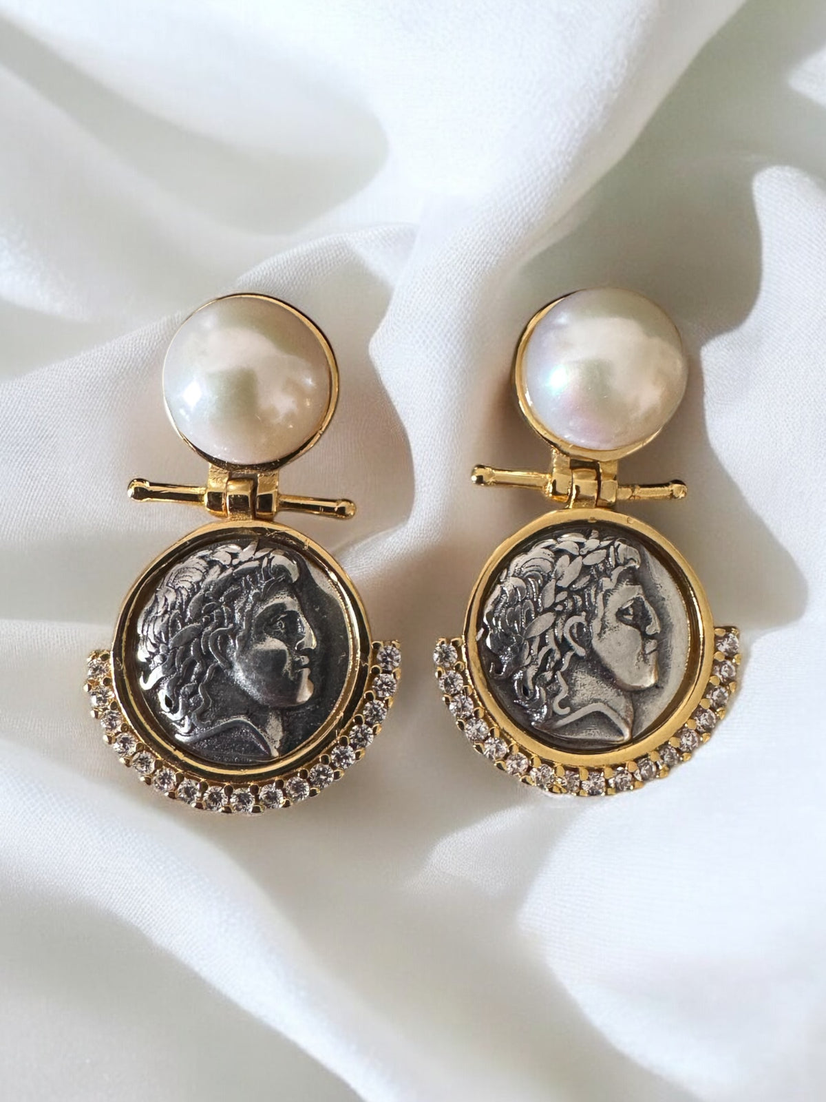 Ancient Roman Coin Earrings