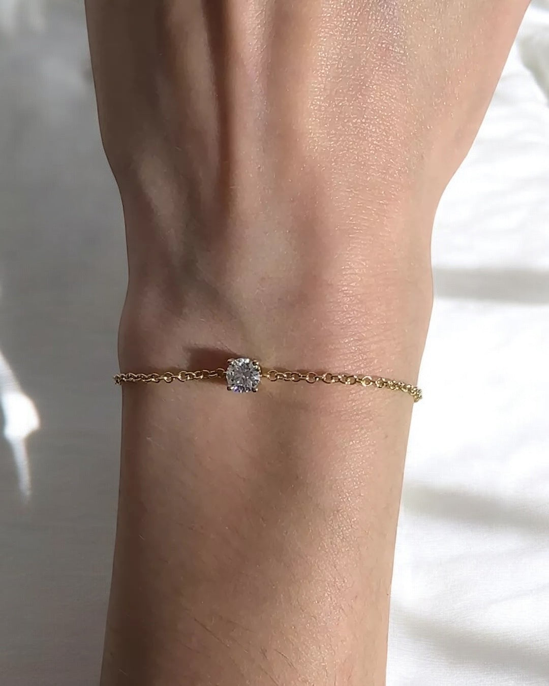 Gold Zirconia Bracelet