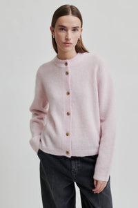 Brook Knit Plain Cardigan in Festive Bloom