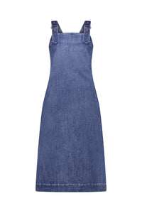 Knewe - Academy Dress in Mid Wash Denim