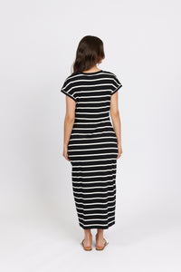 Knewe - Parker Dress - Black Stripe