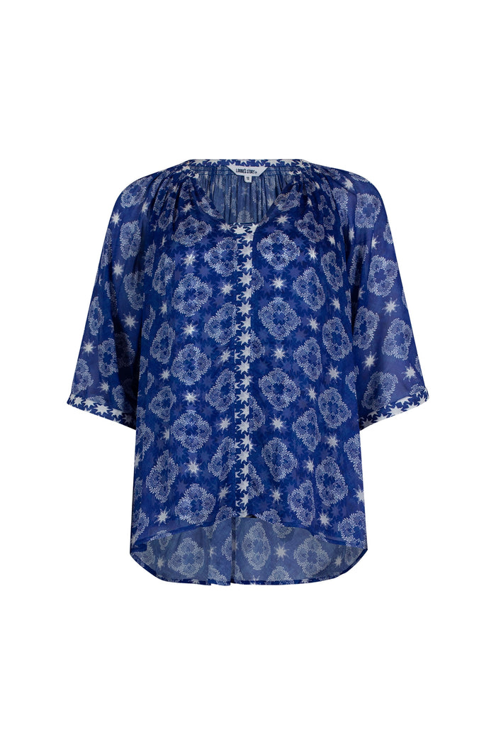 Loobies Story - Indigo Multi Aria Blouse