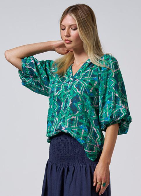 Loobies Story - Kelly Green Blouse