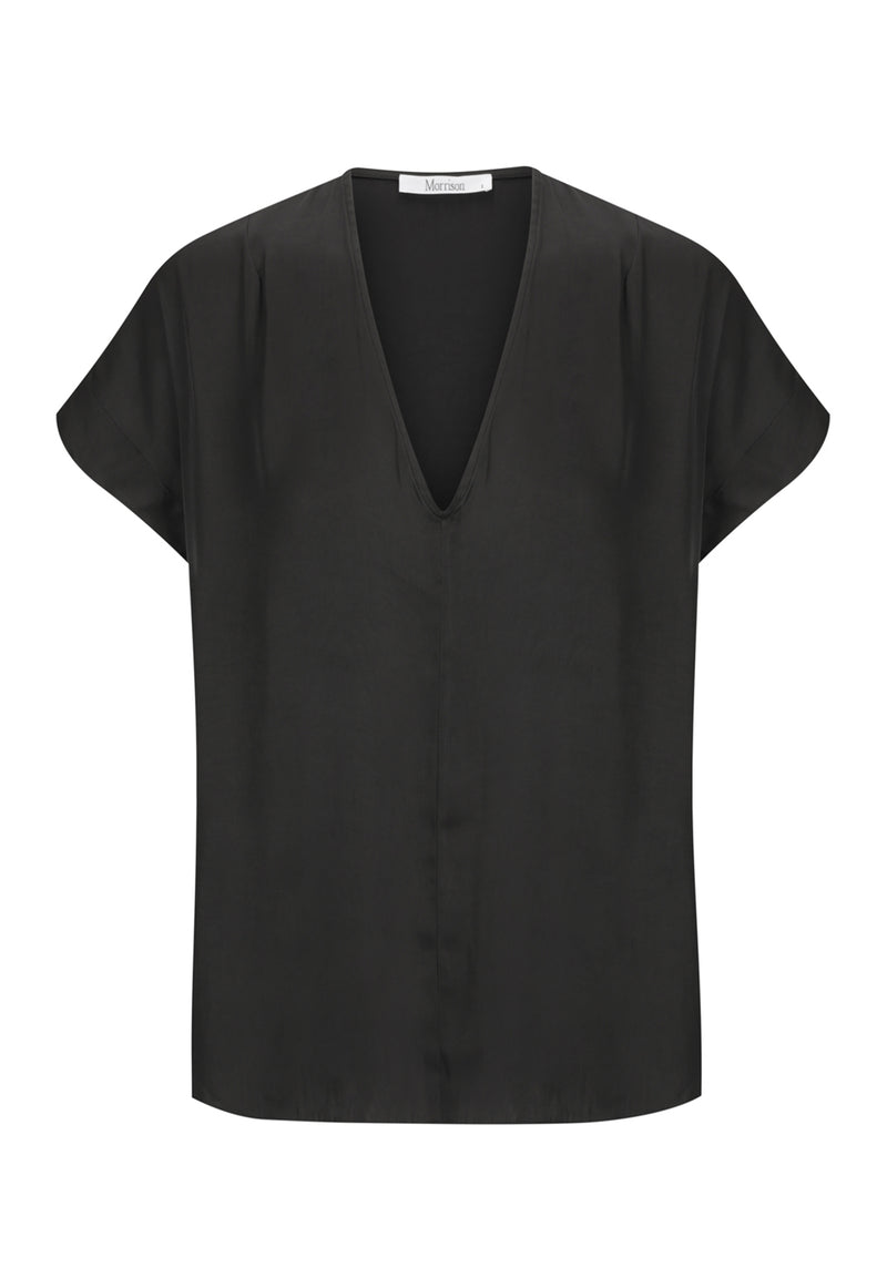 Morrison - Cairo V-Neck Top Black