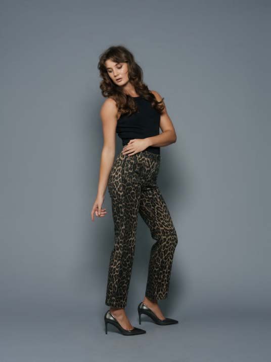 Atte The Label - Naomi 90s Supermodel Leopard Jeans