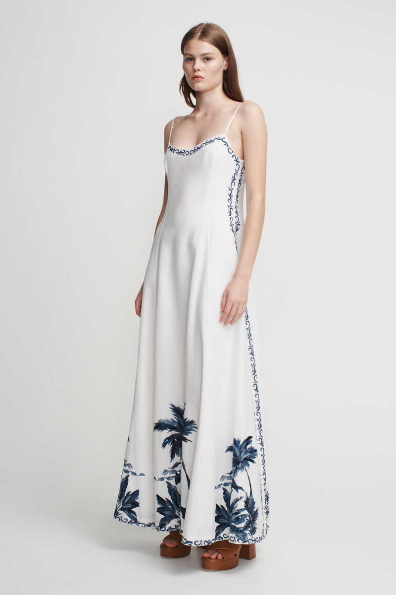 Hansen & Gretel - Pepper Maxi Dress - Blue Hawaiian