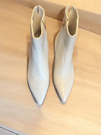 Cemila Cream Leather Boot