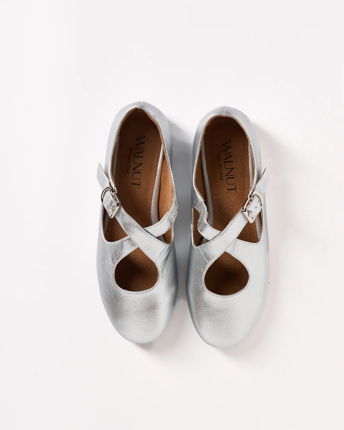 Rani Leather Ballet Flat - Silver