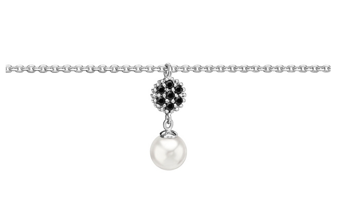 Pearl & CZ Necklace