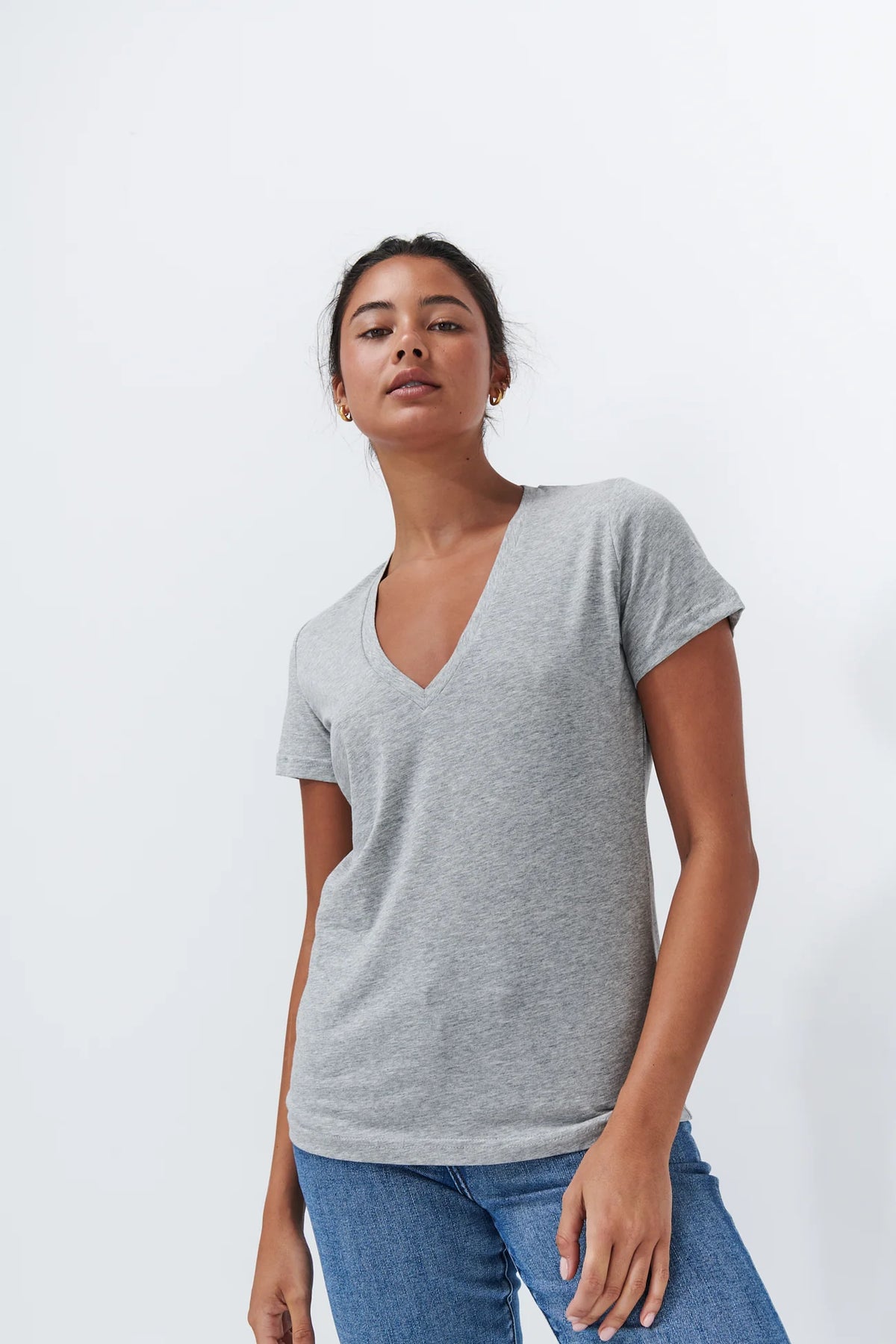 Kireina Veronica V-Neck Tee - Multiple Colours