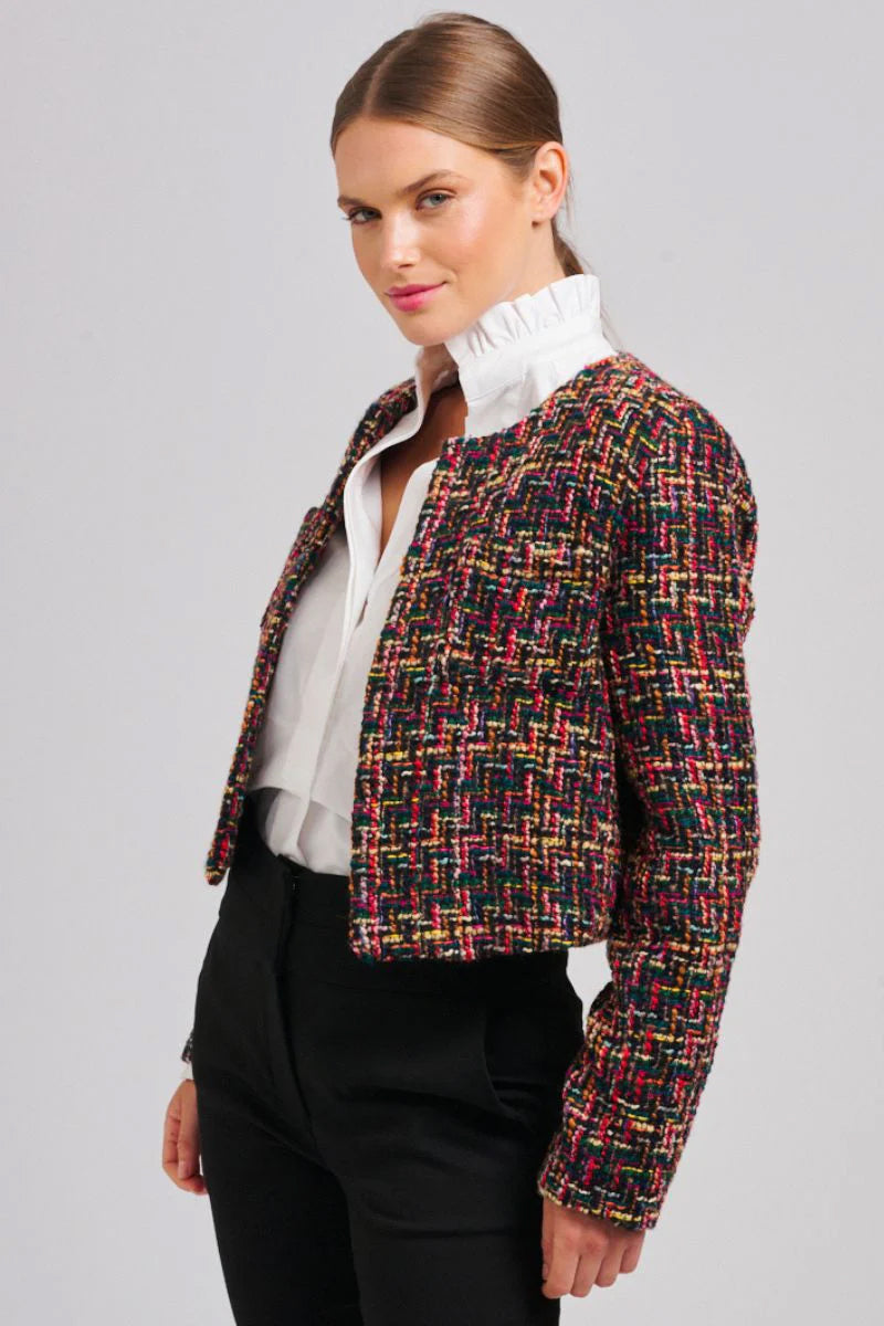 Shirty The Audrey Boucle Jacket - Multi Coloured