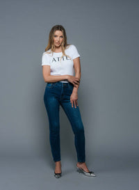 Atte The Label - Christy 90s Supermodel Blue Jeans