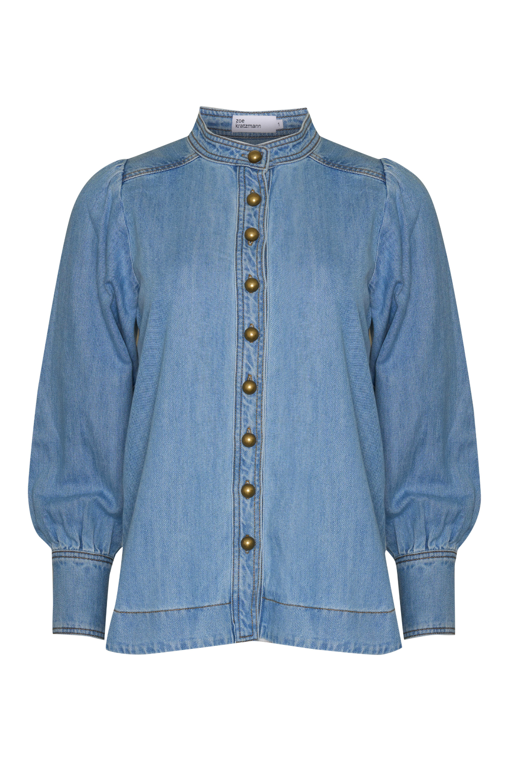 Zoe Kratzmann - Hanker Top - Light Denim Wash