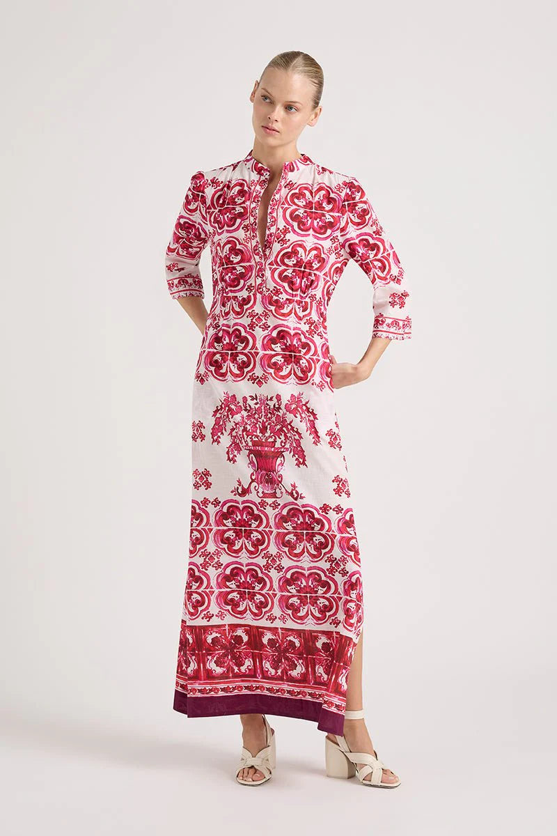 Lola -  Mary Cotton Ruby Maxi