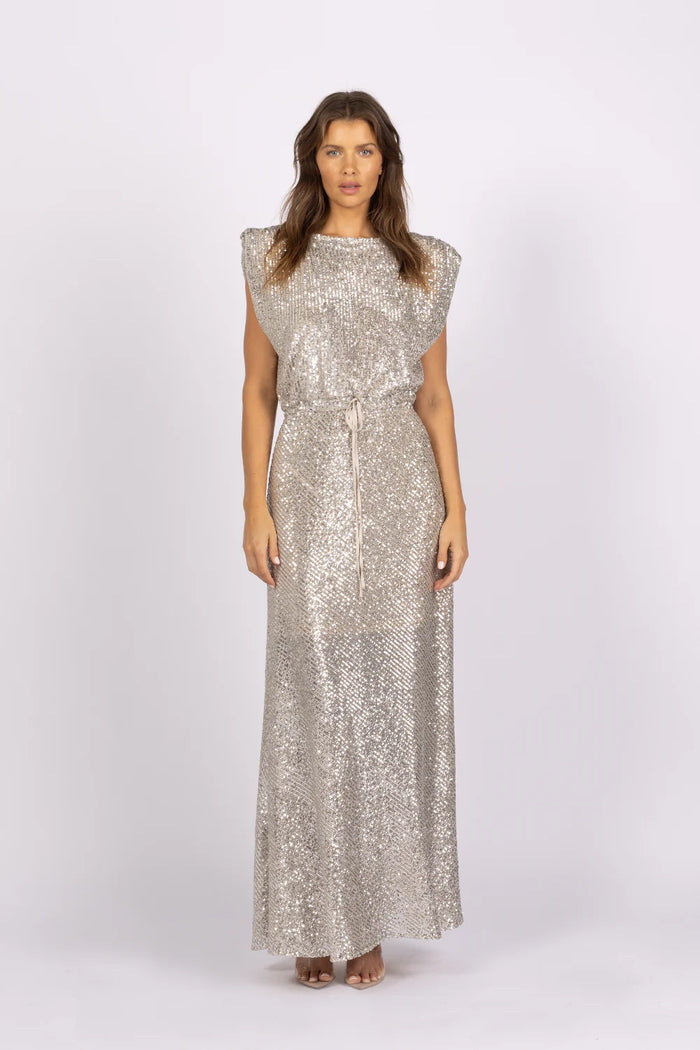 Joey the Label - Venus Sequin Dress Silver