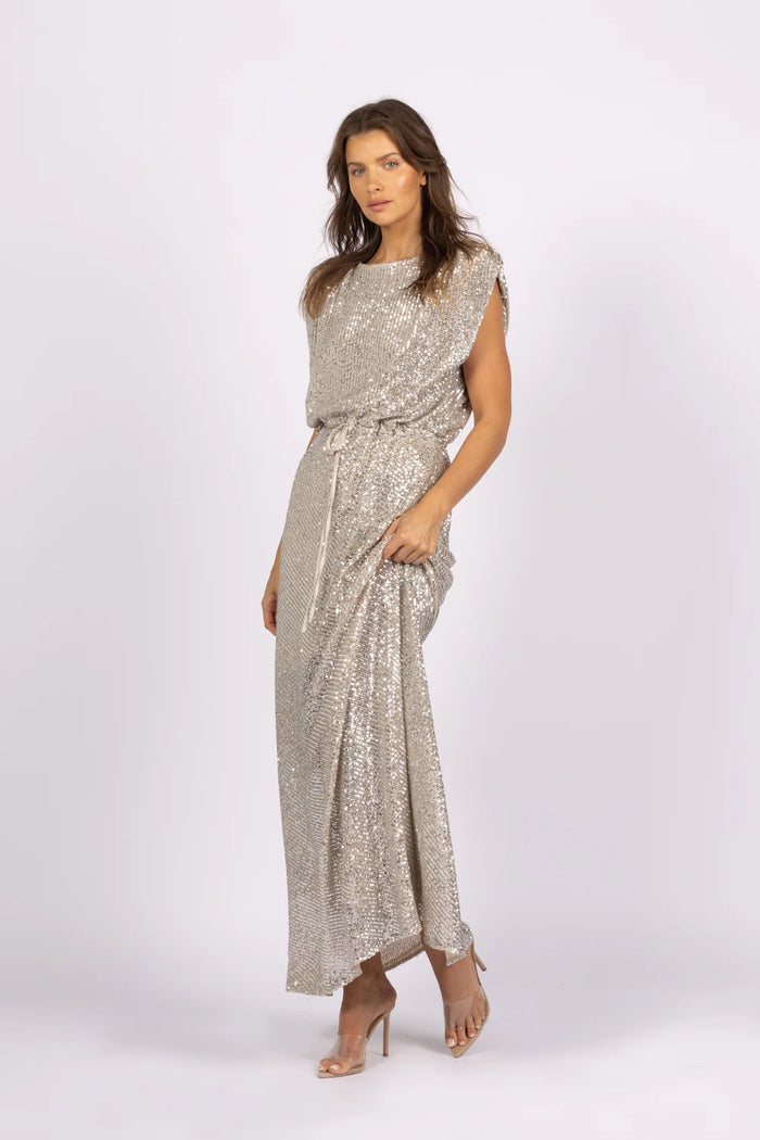 Joey the Label - Venus Sequin Dress Silver